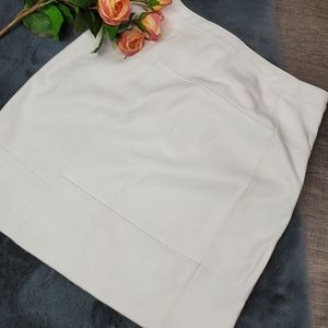 Premise PU-Leather A-Line Zipper Skirt NWT